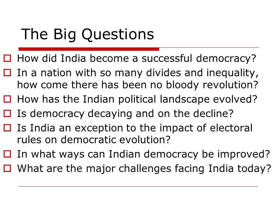 Democracy Has Hampered India's Progress.